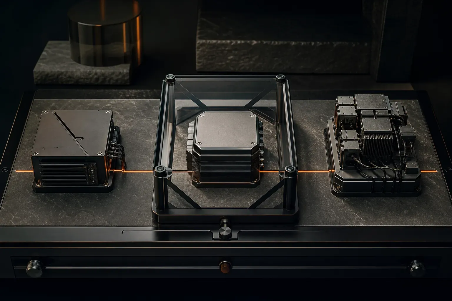 Three materially different system options are compared on one inspection table while rejected alternatives remain visible.